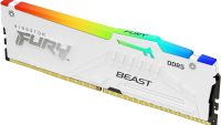 Memorie RAM Kingston DDR5 16GB 6800Mhz CL34 1.4V Fury Beast White RGB XMP (KF568C34BWA-16)