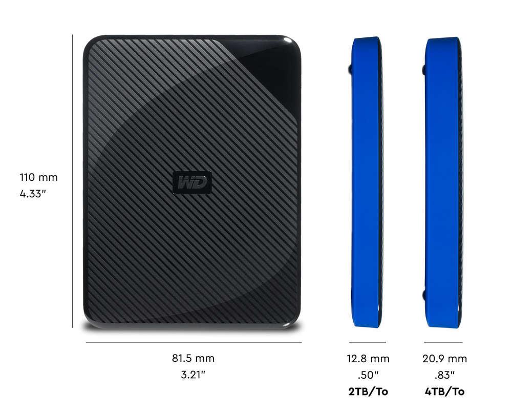 HDD Extern WD Gaming drive PS4, 4TB, negru, USB 3.0 (WDBM1M0040BBK-WESN)