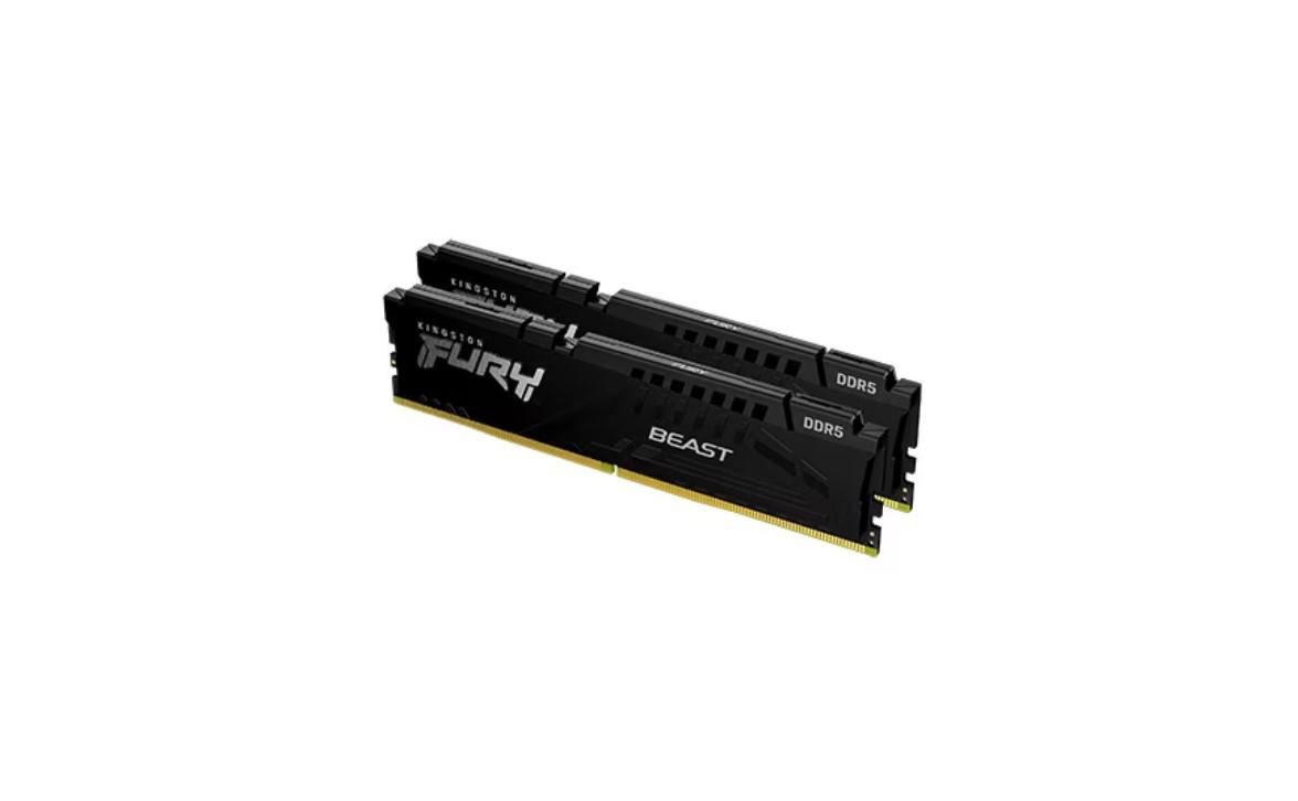 Memorie RAM Kingston DDR5 16GB 5200Mhz CL40 1.25V Dual Channel Kit Fury Beast Black XMP (KF552C40BBK2-16)