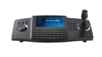 Tastatura de control Hikvision DS-1100KI(B) pentru camere speed dome, display  7" LCD, 4D joystick, suporata 32 utilizatori si 4000 echipamente, interfata retea 1 × 100M/1000M self-adaptive, 1 × RS-232, 1 × RS-485, 1 × USB 2.0 interface, dimensiuni 435 × 193 × 110 mm, greutate 2 KG, alimentare 12VDC (DS-1100KI(C))
