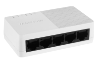 Switch 5 porturi Hikvision DS-3E0105D-E;  L2, Unmanaged, 5 × 10/100 Mbps adaptive Ethernet ports, Plug & play, Support ADI/ADIX, Standard: IEEE 802.3, IEEE 802.3u, IEEE 802.3x, desktop plastic switch, material: ABS dimensiuni: 83.00 mm × 22.00 mm × 52.00 mm, 0.093 kg (DS-3E0105D-O)