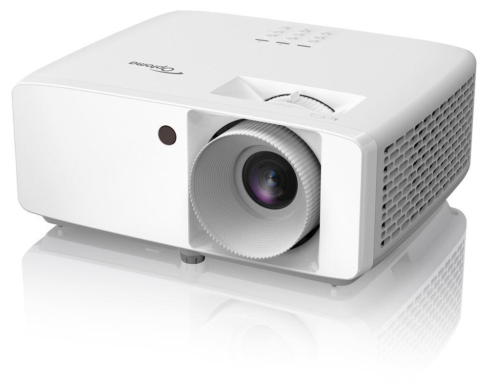 Videoproiector Optoma ZH350, DLP laser FHD 1920*1080, 3.600 lumeni, 2.000.000:1, 16:9/ 4:3, 30.000 ore, distanta maxima de proiectie 10 m, dimensiune maxima imagine 7.62 m/ 300", 2* HDMI, USB-A power 1.5A, RS232, audio out, 27-32 dB, boxa 15W, 3D, Security bar, Kensington Lock, protejare cu parola (E9PD7KK01EZ1)