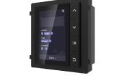 Modul de afisare pentru videointerfon modular Hikvision DS-KD-DIS; ecran LCD 3.5 inch, rezolutie 320x480P; 4 butoane de operare; memorie pentru 500 de contacte; apelare din lista de contacte; deschidere usa cu Pin cu ajutorul modului de tastatura( nu este inclus); montare aplicata sau ingropata (DS-KD-DIS)