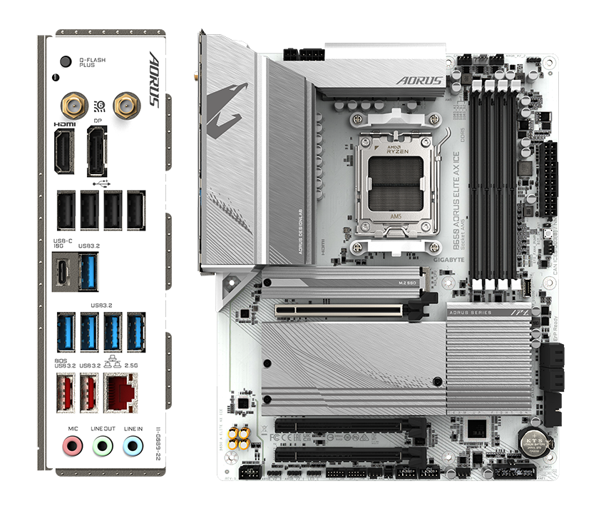 Placa de baza Gigabyte B650 AORUS ELITE AX ICE AM5 (B650 A ELITE AX ICE)