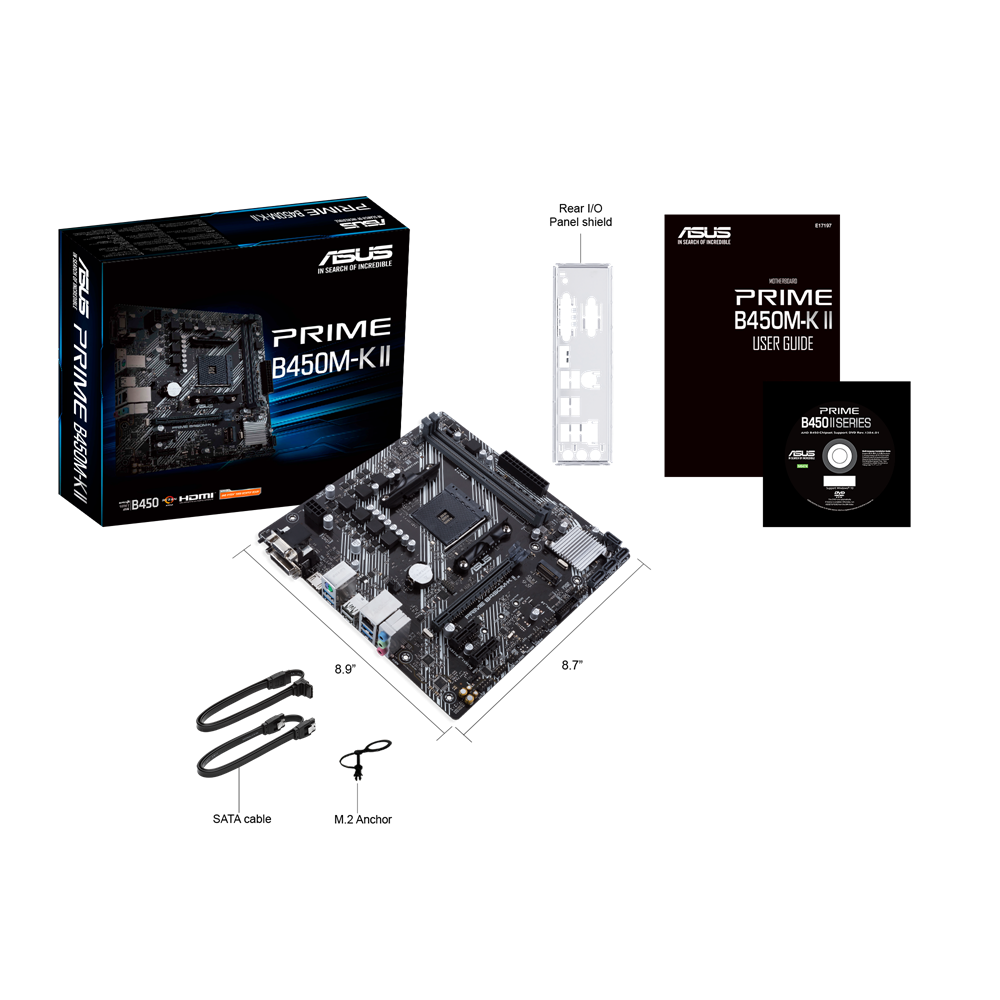 Placa de baza Asus PRIME B450M-K II, Socket AM4 (PRIME B450M-K II)