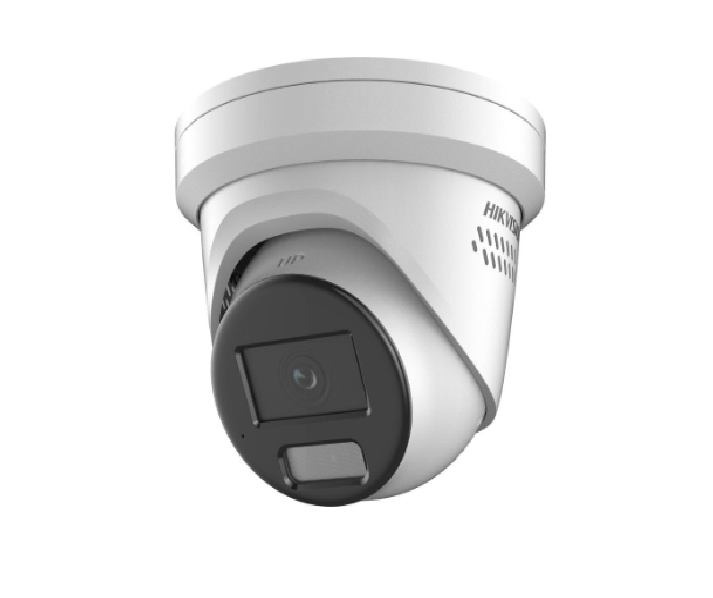Camera de supraveghere IP Turret 8MP Smart Hybrid Light with ColorVu Hikvision DS-2CD2387G2H-LISU/SL(2.8MM)(EF), lentila fixa 2.8mm, iluminare min: Color: 0.0008 Lux @ (F1.0, AGC ON),0 Lux cu IR 30m, microfon incorporat, difuzor incorporat, interfata audio: 1/1, alarma: 1/1, slot card de memorie (DS-2CD2387G2H-LISU/SL(2.8MM)(EF))