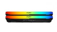 Memorie RAM Kingston DDR4 32GB 3200Mhz CL16 1.35V Dual Channel Kit Fury Beast Black RGB XMP (KF432C16BB2AK2/32)