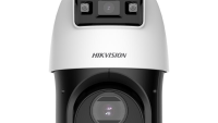 Camera de supraveghere IP Speed Dome 4MP Hikvision DS-2SE4C425MWG-E, lentila: [Bullet channel]: 2.8 mm; [PTZ channel]: 4.8 to 120 mm, 25 × optical, Iluminare: [Bullet channel]: 0.0005 Lux @ (F1.0, AGC ON), 0 Lux with light;[PTZ channel]: Color: 0.005 Lux @ (F1.6, AGC ON), B/W: 0.001 Lux @ (F1.6, AGC (DS-2SE4C425MWG-E)