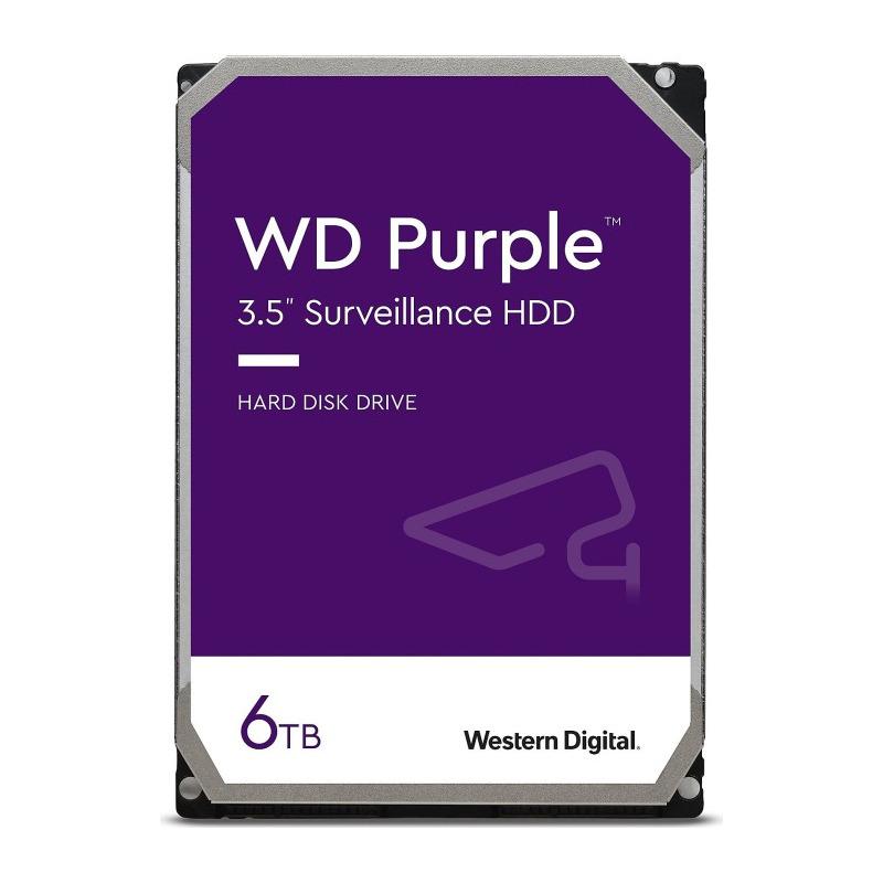 HDD Surveillance  WD Purple 6TB SATA-III 5640RPM 256MB (WD64PURZ)