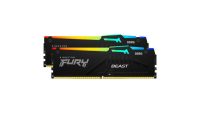 Memorie RAM Kingston DDR5 16GB 6000MHz CL30 1.4V Dual Channel Kit Fury Beast Black RGB EXPO (KF560C30BBEAK2-16)
