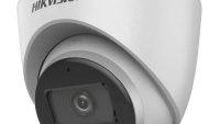 Camera de supraveghere Turret 2MP Hikvision DS-2CE72DF0T-LFS(2.8MM), lentila fixa: 2.8mm, iluminare: 0.001 Lux @ (F1.0, AGC ON), 0 Lux cu lumina alba, IR 40m, lumina alba 40m, iesire TVI/AHD/CVI/CVBS, microfon incorporat, alimentare: 12 VDC ± 25%, max. 4.2 W, protectie: IP67, dimensiuni: Ø110 mm × (DS-2CE72DF0T-LFS(2.8MM))