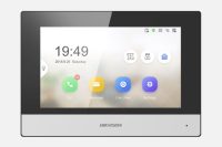Monitor videointerfon WIFI 7inch color Hikvision DS-KH6320-WTE2; conectare pe 2 fire, ecran LCD 7 color cu touch screeen, rezolutie ecran 1024 x 600; design modern; conectivitate: Wi-Fi 802.11b/g/n;  TCP/IP, SIP, RTSP; RS-485,  comunicare audio video bidirectionala; memorare poze si mesaje pe card (DS-KH6320-WTE2)