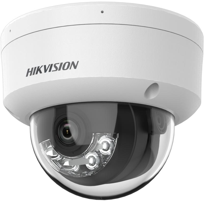 Camera de supraveghere IP Dome 2MP Smart Hybrid Light Hikvision DS-2CD1123G2-LIUF(2.8MM), lentila fixa 2.8mm, iluminare min: Color: 0.005 Lux @ (F1.6, AGC ON),B/W: 0 Lux cu IR 30m, microfon incorporat, slot card de memorie: alarma microSD/microSDHC/microSDXC card pana la 512 GB, alarma la (DS-2CD1123G2-LIUF(2.8MM))