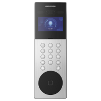 Post exterior videointerfon IP Hikvision DS-KD9203-ME6, recunoastere faciala, pin, card, 10000 de utilizatori, ecran LCD 800 × 480px, IP65, instalare aparenta, alimentare: 12 VDC, 1.5 A, dimensiuni: 373 mm × 124 mm × 43.7 mm, greutate: 0.405kg, temperatura de functionare: -30 °C to 60 °C. (DS-KD9203-ME6)