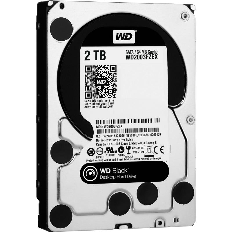 HDD  WD Black 2TB SATA-III 7200rpm 64mb (WD2003FZEX)