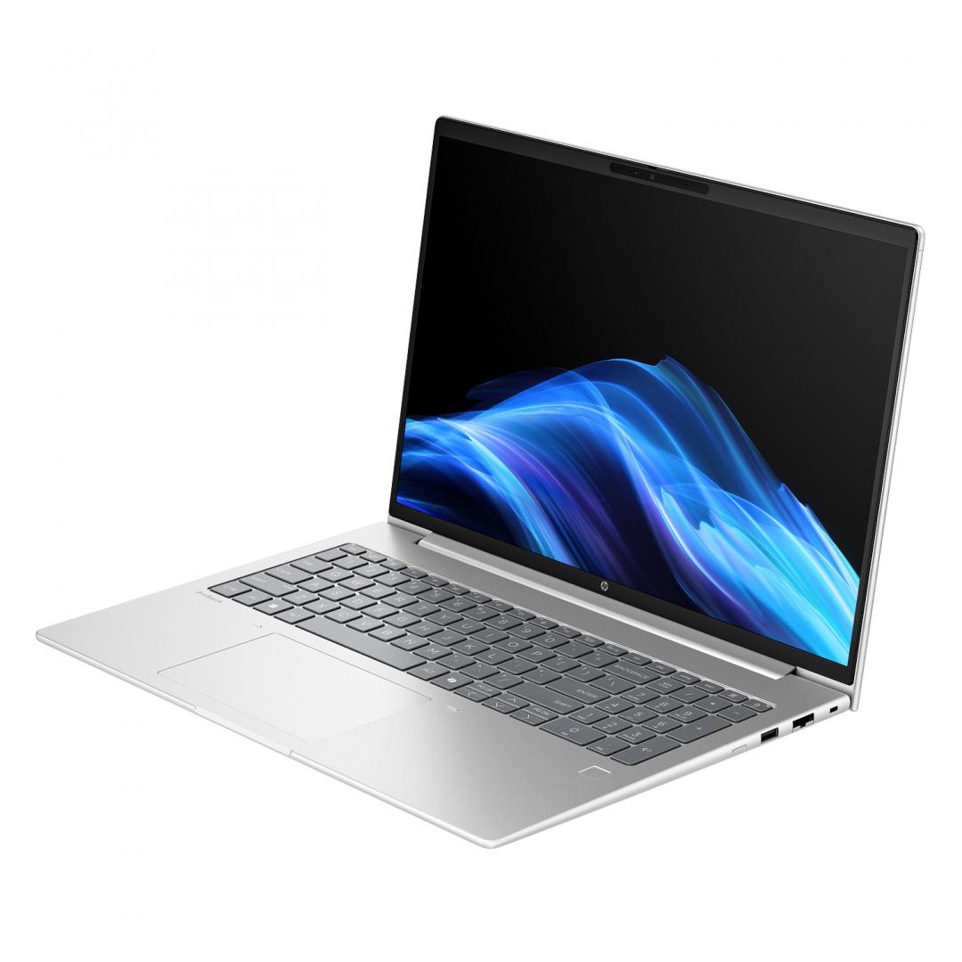 Laptop HP ProBook 4 G1i cu procesor Intel Core U7-255U 12-Core (2.0GHz, up to 5.2GHz, 12MB)- 12 NPU TOPS, 16.0 inch WUXGA, 16GB DDR5, SSD 512GB PCIe NVMe, Intel Graphics, Free DOS, Pike Silver, 1yw (AD2L5ET)
