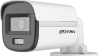 Camera de supraveghere Bullet 2MP Hikvision DS-2CE10DF0T-LFS(2.8MM), lentila fixa 2.8mm, iluminare: 0.001 Lux @ (F1.0, AGC ON), 0 Lux cu lumina alba, IR 20m, lumina alba 20m, iesire TVI/AHD/CVI/CVBS, microfon incorporat, alimentare: 12 VDC ± 25%, max. 2.9 W, protectie: IP67, dimensiuni: 161.1 mm × (DS-2CE10DF0T-LFS(2.8MM))