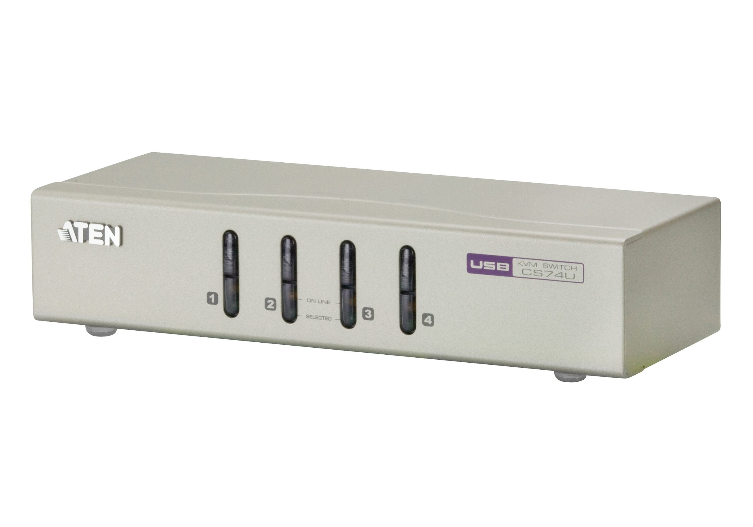 ATN 4Port USB VGA/AUDIO KVM SWT CS74U-AT (CS74U-AT)