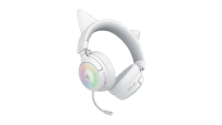 Casti wireless Razer Kraken Kitty V3 Pro, THX Spatial Audio, iluminare RGB, frecventa raspuns 20 Hz - 28 kHz, microfon detasabil unidirectional, alb (RZ04-05170400-R3M1)