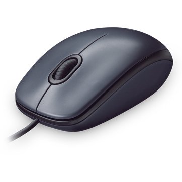 LOGITECH M90 Corded Mouse - GREY - USB - EWR2 (910-001793) - imagine 3