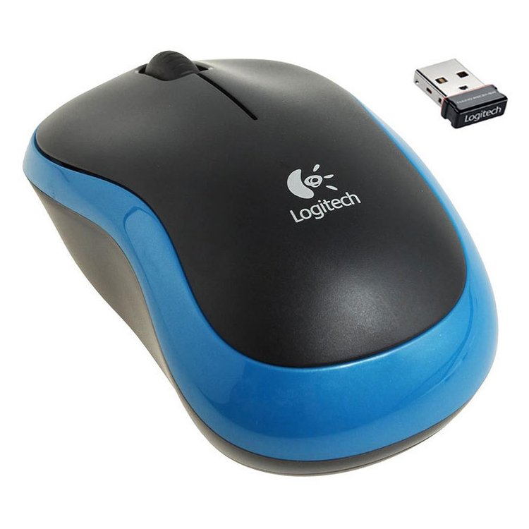 LOGITECH M185 Wireless Mouse - BLUE - EWR2 (910-002236)
