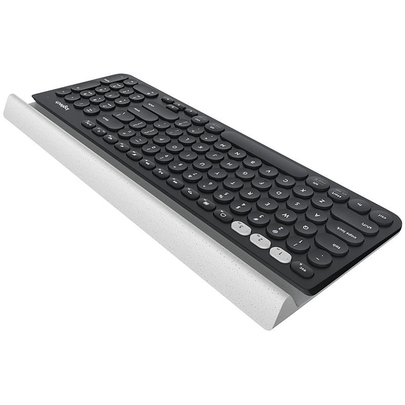 LOGITECH K780 Multi-Device Wireless Keyboard - DARK GREY/SPECKLED WHITE - US INT'L (920-008042) - imagine 2