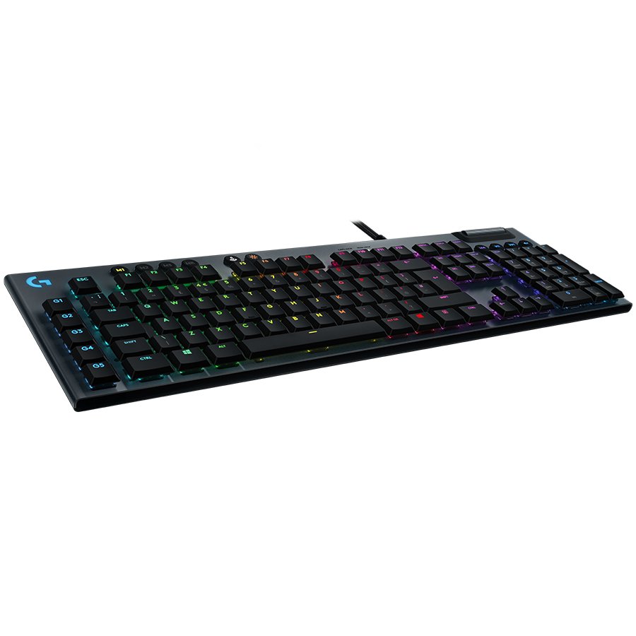 LOGITECH G815 Corded LIGHTSYNC Mechanical Gaming Keyboard - CARBON - US INT'L - CLICKY (920-009095) - imagine 2