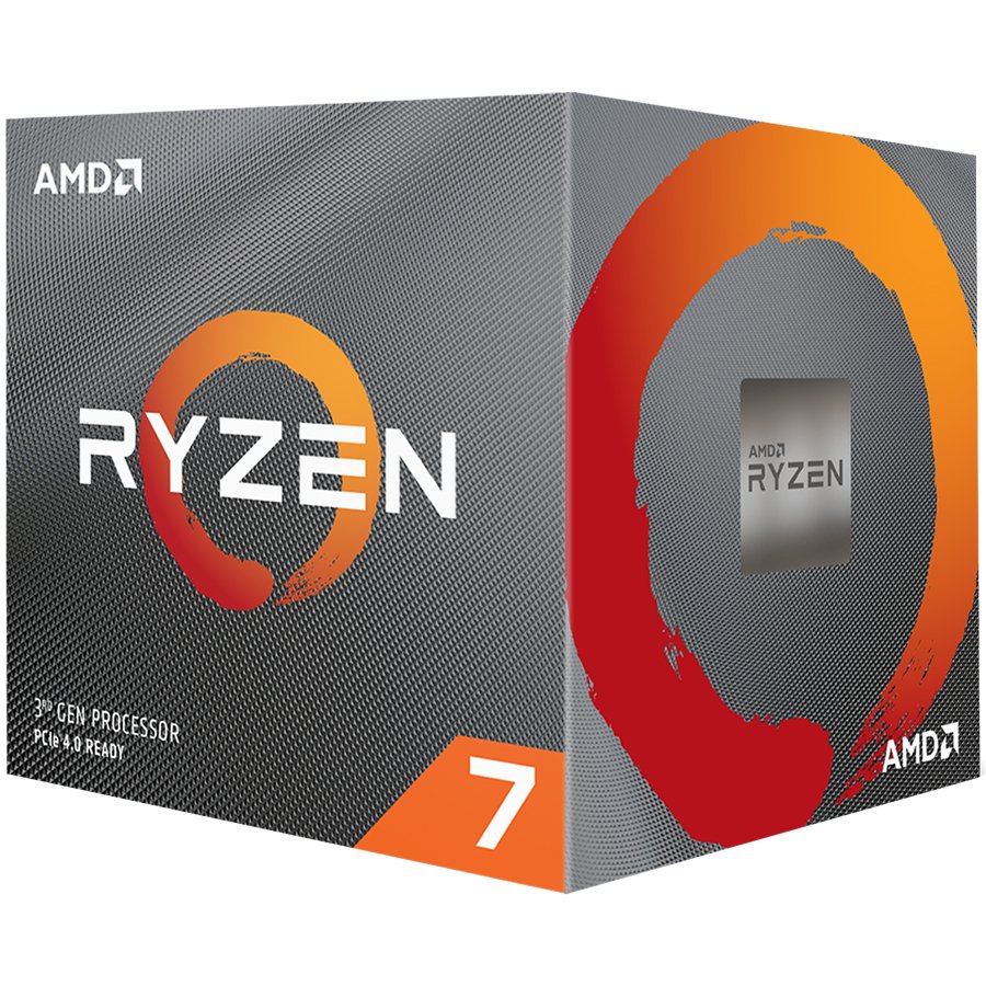 AMD CPU Desktop Ryzen 7 8C/16T 3700X (4.4GHz,36MB,65W,AM4) box with Wraith Prism cooler (100-100000071BOX)