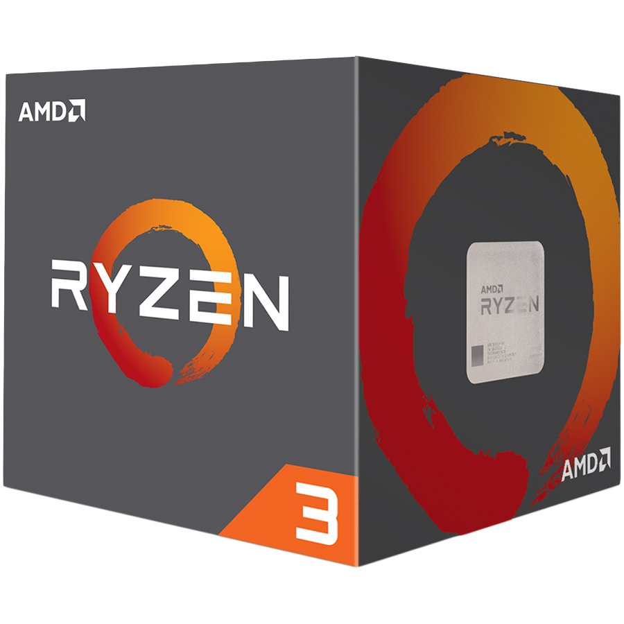 AMD CPU Desktop Ryzen 3 4C/8T 3100(3.9GHz,18MB,65W,AM4) box, with Wraith Stealth cooler (100-100000284BOX)