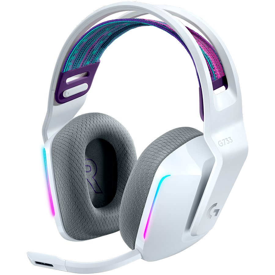 LOGITECH G733 LIGHTSPEED Wireless RGB Gaming Headset - WHITE (981-000883)