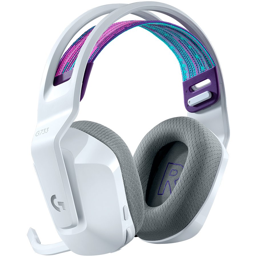 LOGITECH G733 LIGHTSPEED Wireless RGB Gaming Headset - WHITE (981-000883) - imagine 2