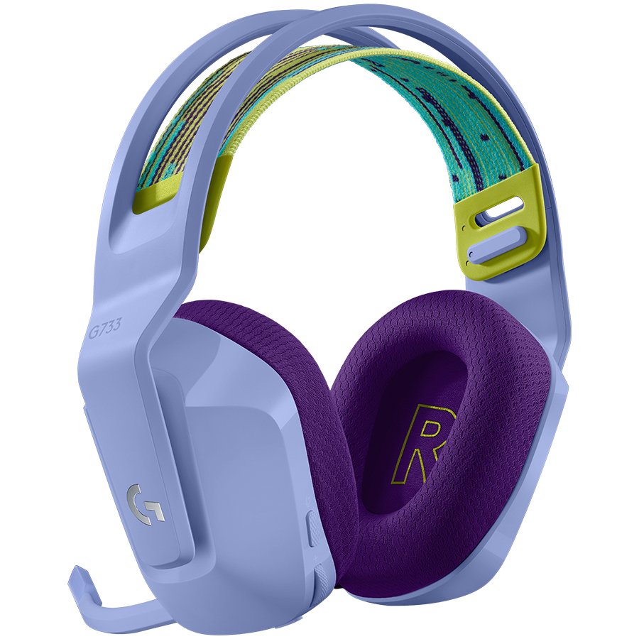 LOGITECH G733 LIGHTSPEED Wireless RGB Gaming Headset - LILAC (981-000890) - imagine 3