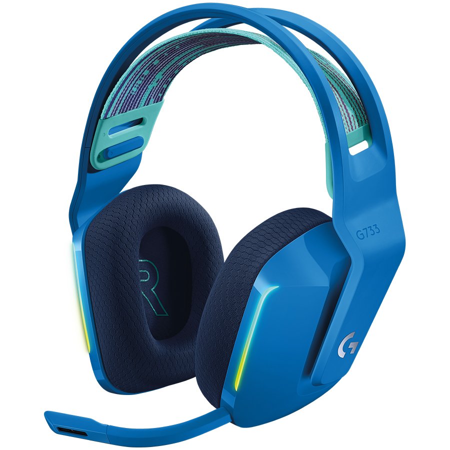 LOGITECH G733 LIGHTSPEED Wireless RGB Gaming Headset - BLUE (981-000943)