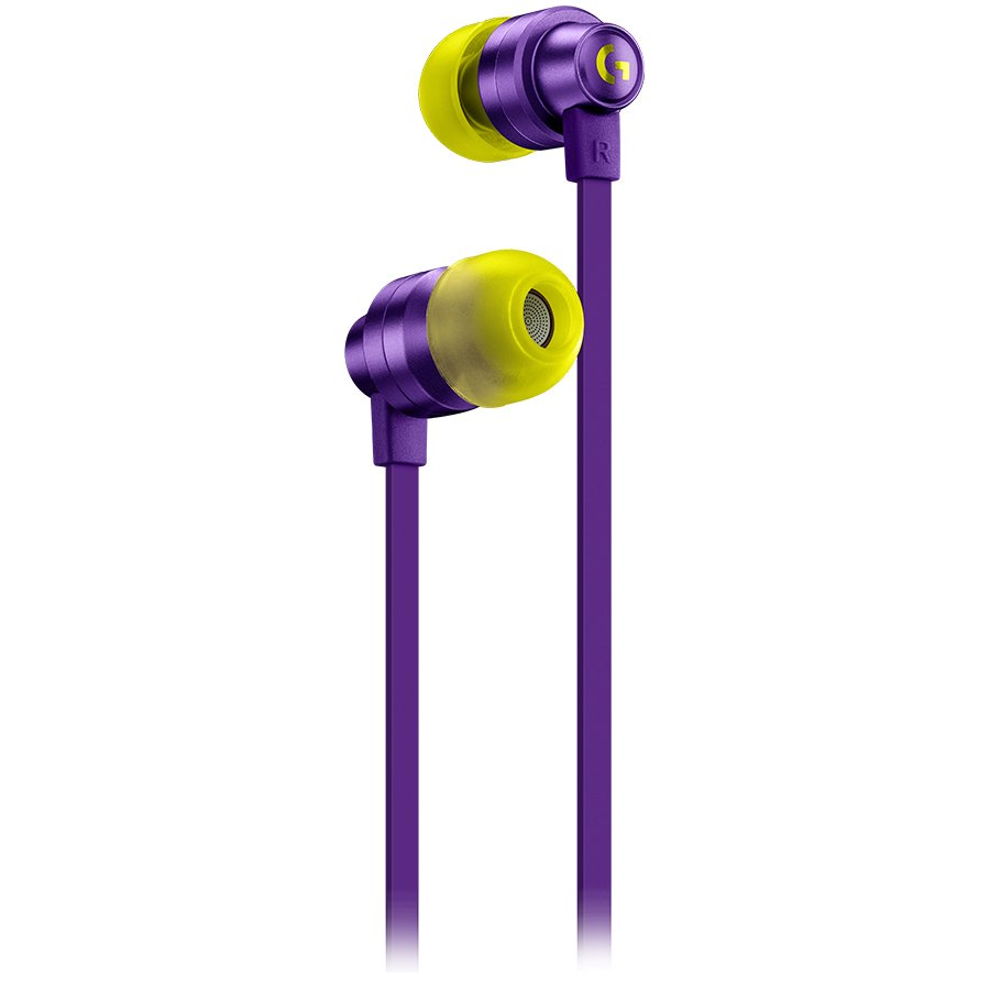 LOGITECH G333 Wired Gaming Earphones - PURPLE - 3.5 MM (981-000936)