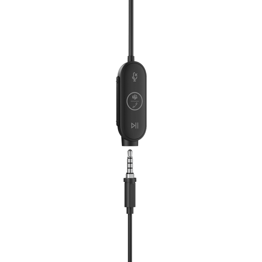 LOGITECH Logi Zone Wired Earbuds Teams - GRAPHITE - USB - EMEA (981-001009) - imagine 4