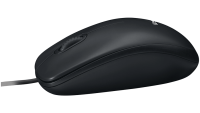 LOGITECH B100 Corded Mouse - BLACK - USB - B2B (910-003357)