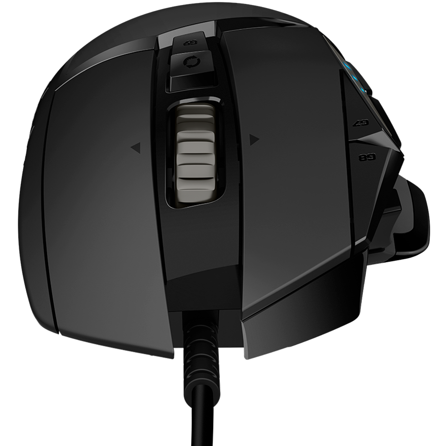 LOGITECH G502 Corded Gaming Mouse - HERO - BLACK - USB - EER2 (910-005470) - imagine 3