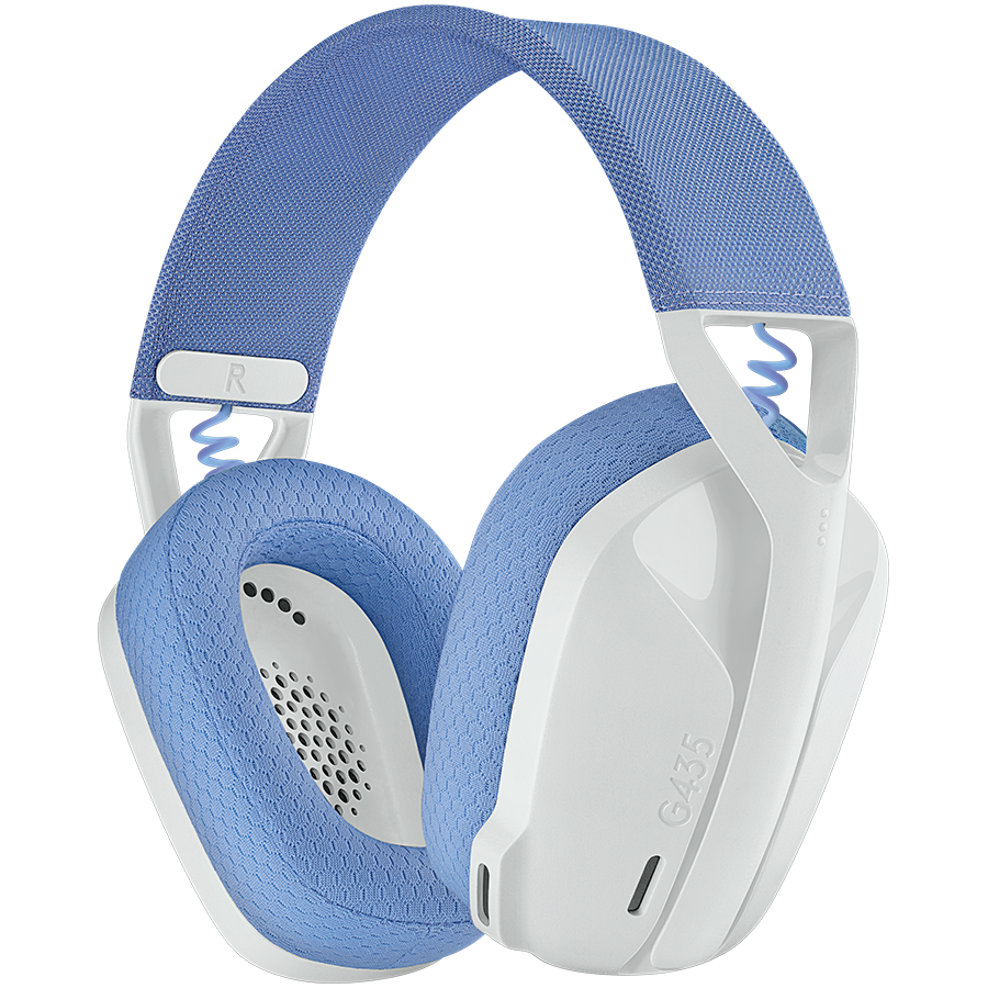 LOGITECH G435 LIGHTSPEED Wireless Gaming Headset - WHITE (981-001074)