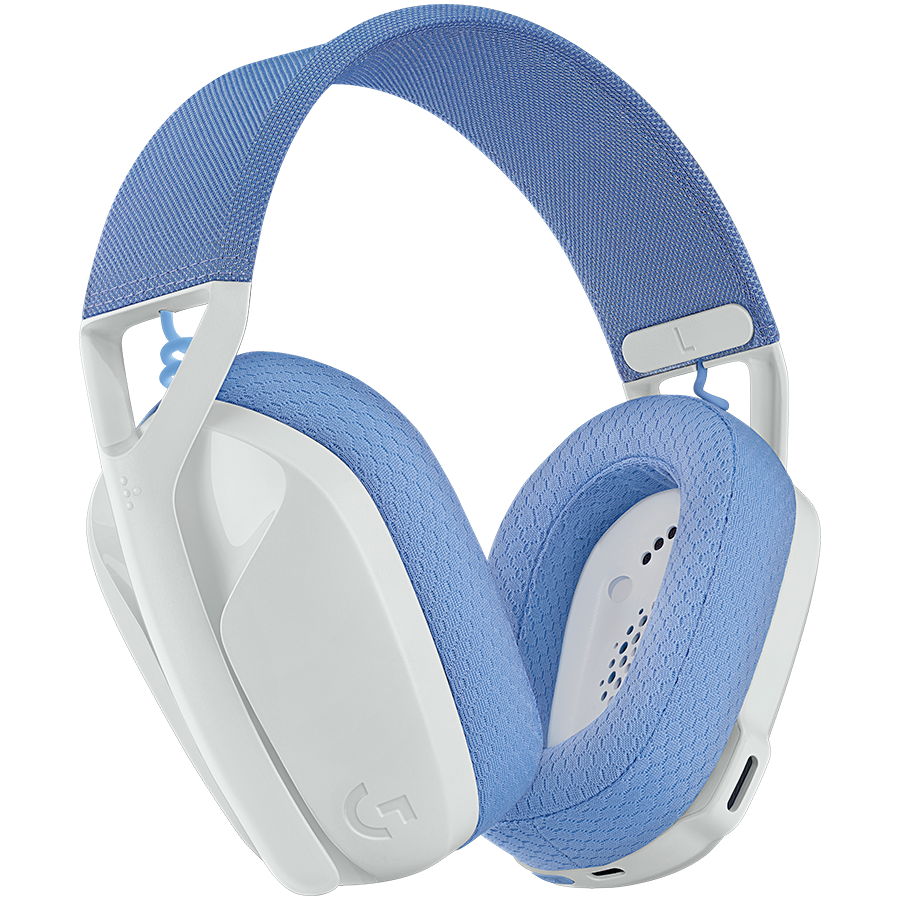 LOGITECH G435 LIGHTSPEED Wireless Gaming Headset - WHITE (981-001074) - imagine 5