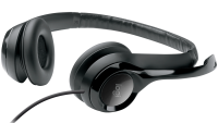 LOGITECH H390 Corded Headset - BLACK - USB (981-000406)