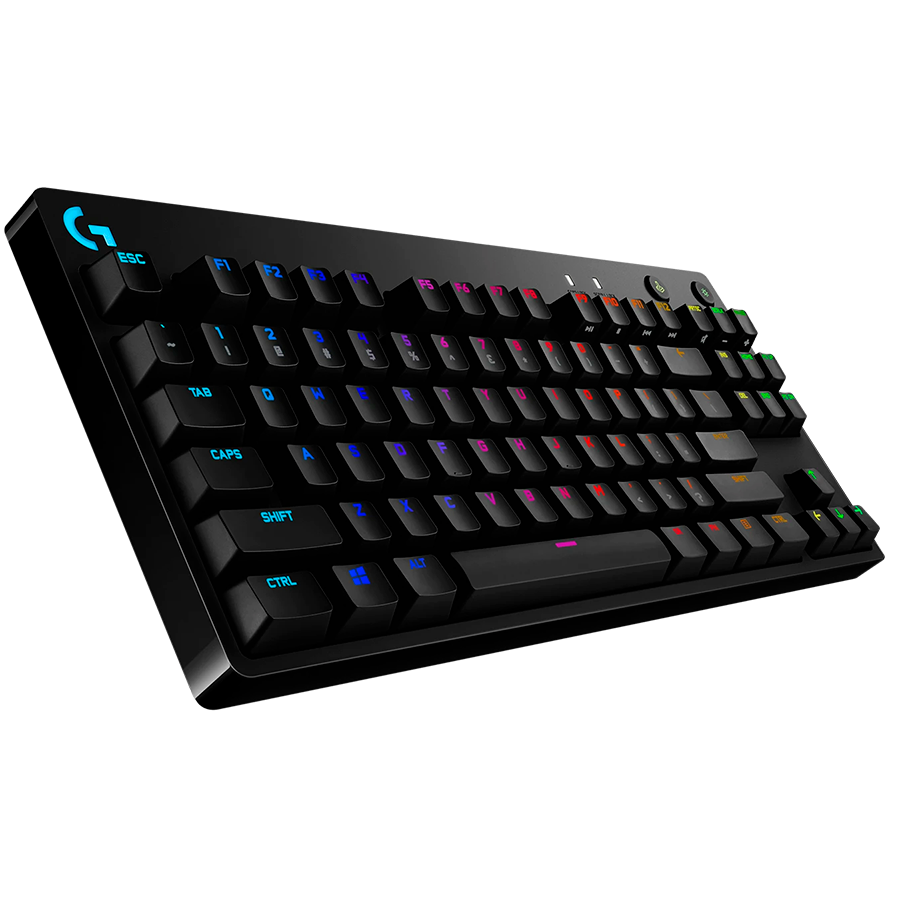 LOGITECH G PRO TKL Corded Mechanical Gaming Keyboard - BLACK - US INT'L - USB - CLICKY (920-009392) - imagine 2