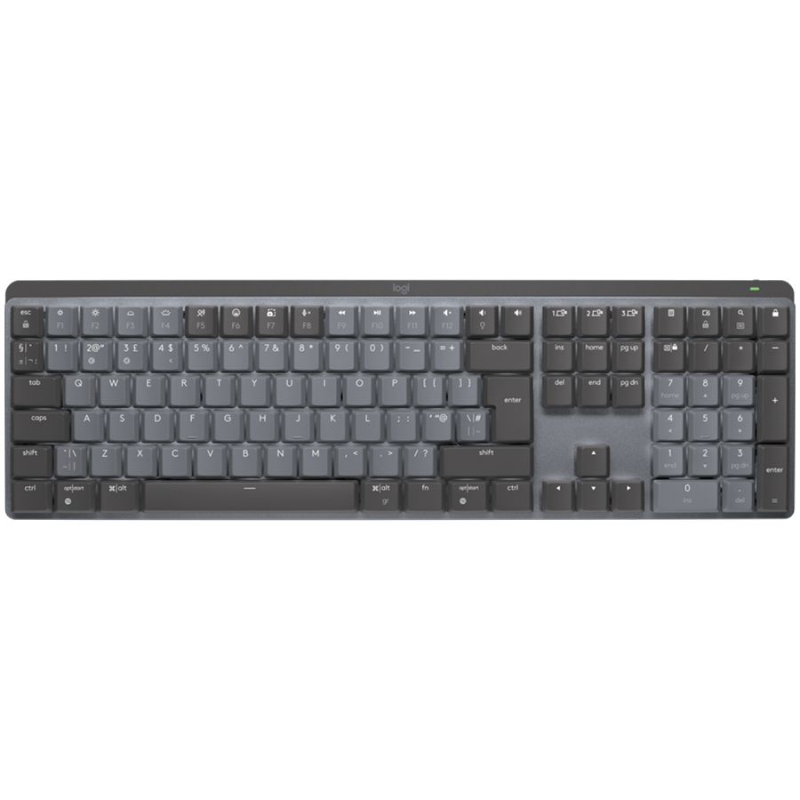 LOGITECH MX Mechanical Bluetooth Illuminated Keyboard - GRAPHITE - US INT'L - TACTILE (920-010757)