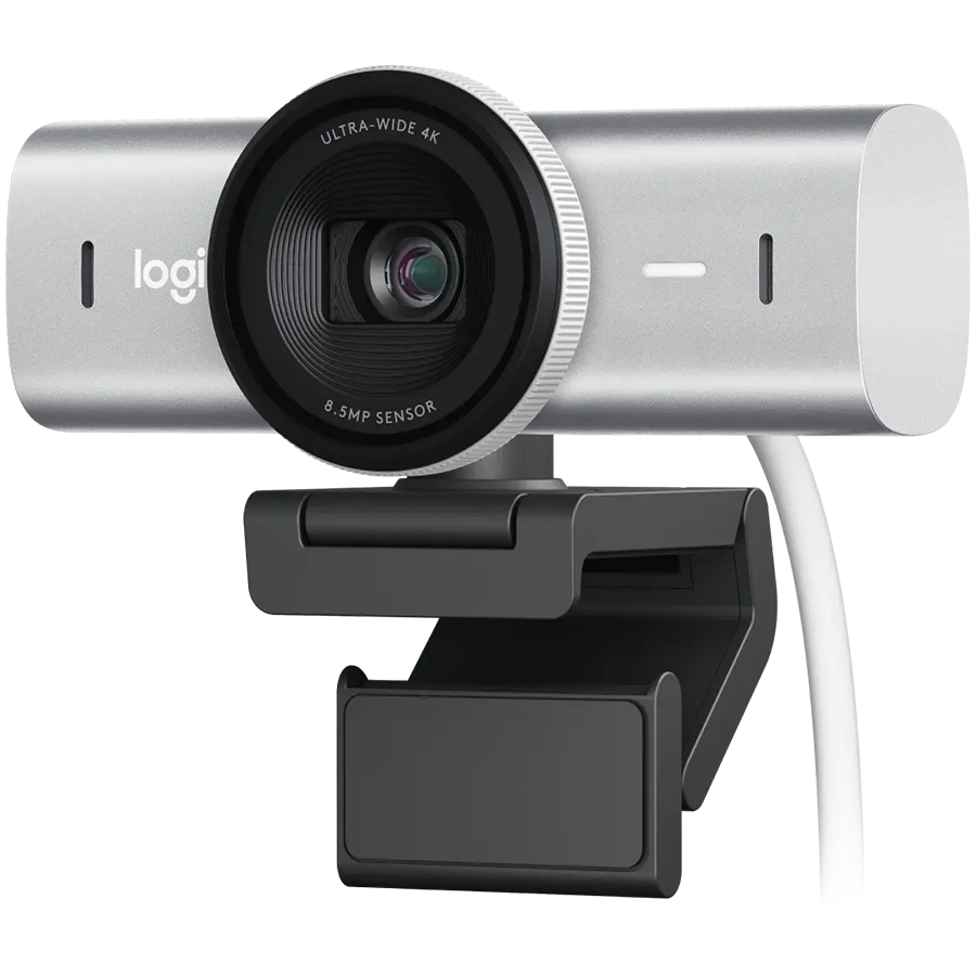 LOGITECH MX Brio 4K Ultra HD Webcam - PALE GREY - 2.4GHZ - EMEA28-935 - B2C (960-001554)