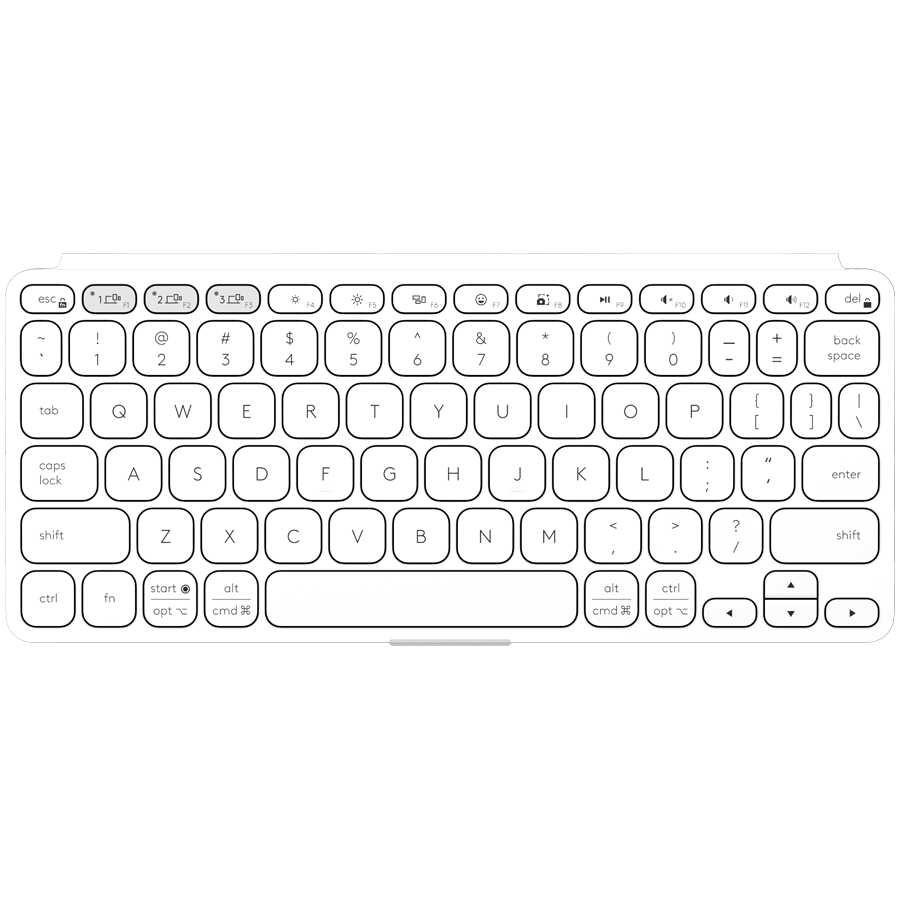 LOGITECH Keys-To-Go 2 - PALE GREY - US INT'L - BT - INTNL-948 - UNIVERSAL (920-012985) - imagine 4