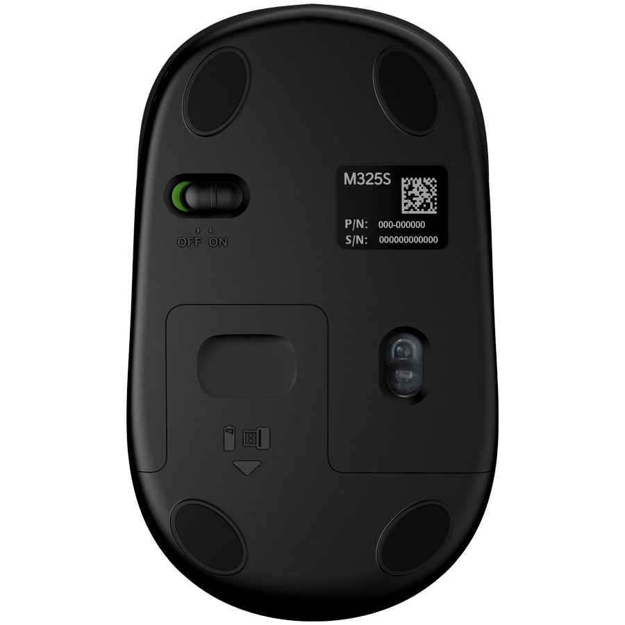 LOGITECH Wireless Mouse M325s - DARK SILVER - 2.4GHZ - EMEA (910-006812) - imagine 3