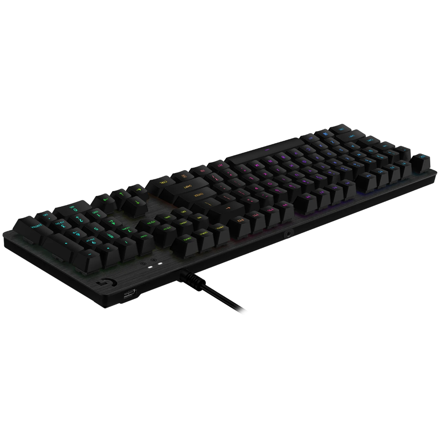 LOGITECH G513 Corded LIGHTSYNC Mechanical Gaming Keyboard - CARBON - US INT'L - USB - TACTILE (920-009330) - imagine 3