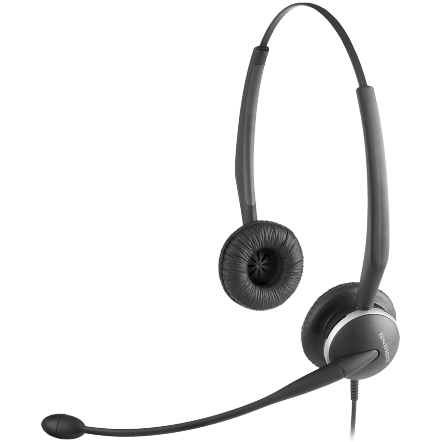 JABRA GN 2100 Duo Flex-Boom Type: 82 E-STD NC (NC=Noise-Cancelling) Microphone boom: flexible (2129-82-04)