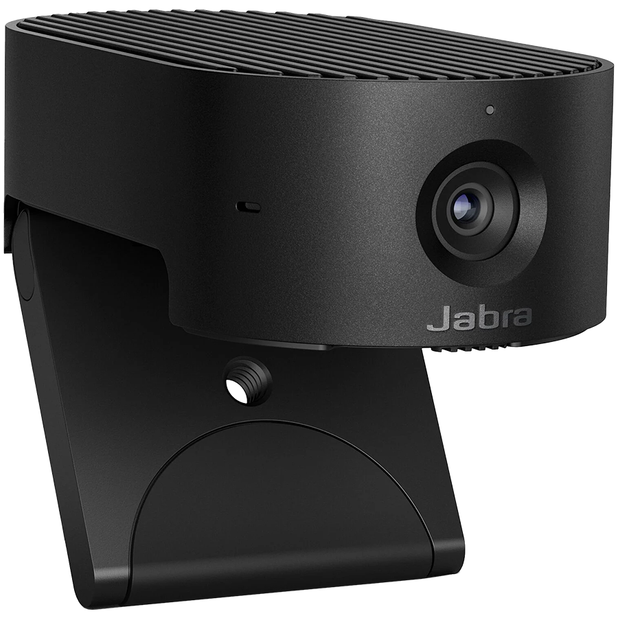 JABRA PanaCast 20, Premium AI-powered 4K Ultra HD video quality, AI-driven Intelligent Zoom, Intelligent Lighting Optimization, P-n-P, Powerful on-board AI processor, Integrated privacy cover, Clips to any monitor, with protective case, Plug&Play (8300-119)