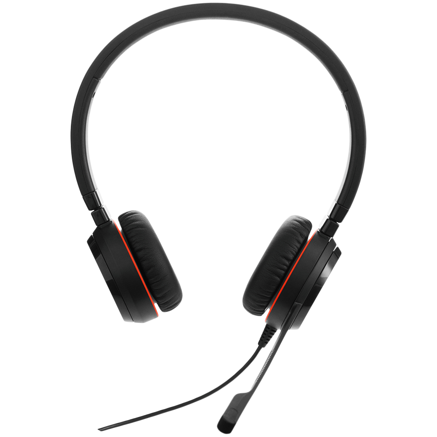 JABRA EVOLVE 30 II UC Stereo USB Headband, Noise cancelling, USB and 3.5 connectivity, with mute-button and volume control on the cord, with leather ear cushion (5399-829-309) - imagine 2