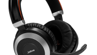 JABRA EVOLVE 80 UC Duo headset only with 3.5mm Jack (without USB Controller), headband, discret boomarm, active Noise Cancellation, Listen-In (14401-11)